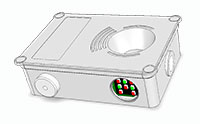 Ultraschallsensor mit integrierter Platzleuchte