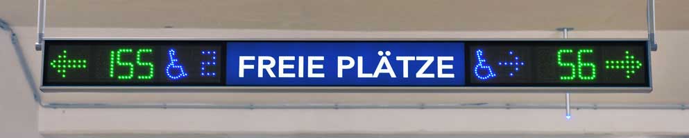 LED-Schilderkasten für Parkleitsysteme
